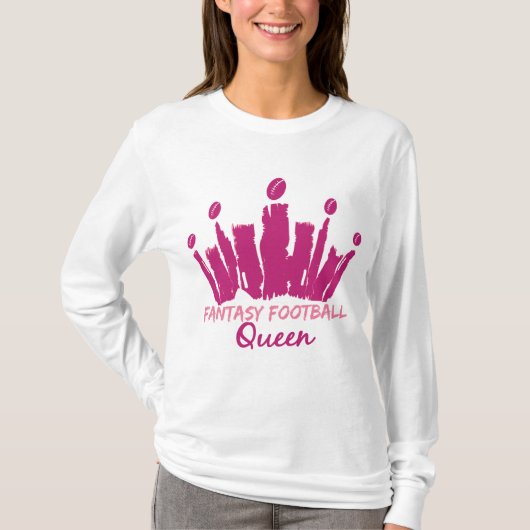 Fantasy Football Queen T-shirt (Voorkant)