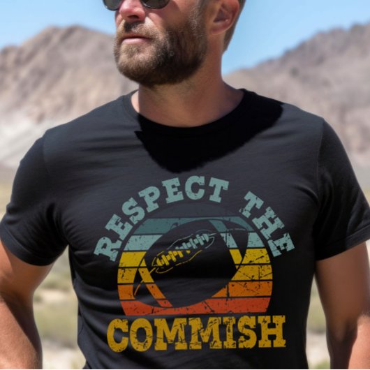Fantasy Football Respecteer de Commish FFL T-shirt