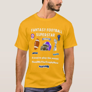 Fantasy football superster t-shirt