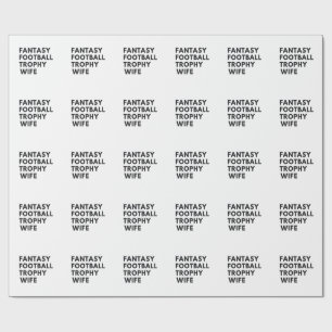 Fantasy Football Trofee Vrouw Funny Couples Cadeaupapier