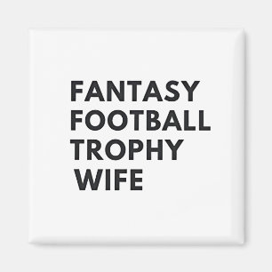 Fantasy Football Trofee Vrouw Funny Couples Magneet