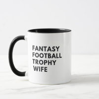 Fantasy Football Trofee Vrouw Funny Couples