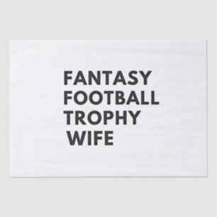 Fantasy Football Trofee Vrouw Funny Couples Tissuepapier