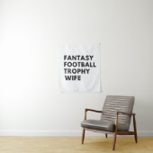 Fantasy Football Trofee Vrouw Funny Couples Wandkleed (In situ)