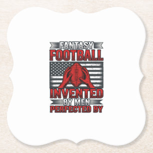 Fantasy Football Vintage Basketbal Vlag T-shirt De Kartonnen Onderzetters
