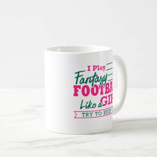 Fantasy Football Vrouwen grappig als een cadeau vo Koffiemok (Voorkant rechts)