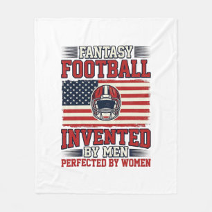 Fantasy Football Vrouwen Vintage Sportshirt_1 Fleece Deken