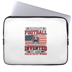Fantasy Football Vrouwen Vintage Sportshirt_1 Laptop Sleeve