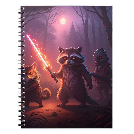 Fantasy Forest Animal Adventure Art Notitieboek (Voorkant)