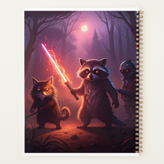 Fantasy Forest Animal Adventure Art Planner (Achterkant)