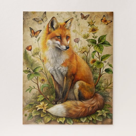 Fantasy Forest Animals puzzel (Verticaal)