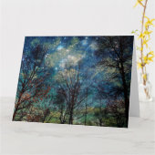 Fantasy Forest Big Wenskaart Kaart (Gele Bloem)