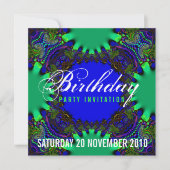 Fantasy Forest Birthday Invitation Kaart (Voorkant)
