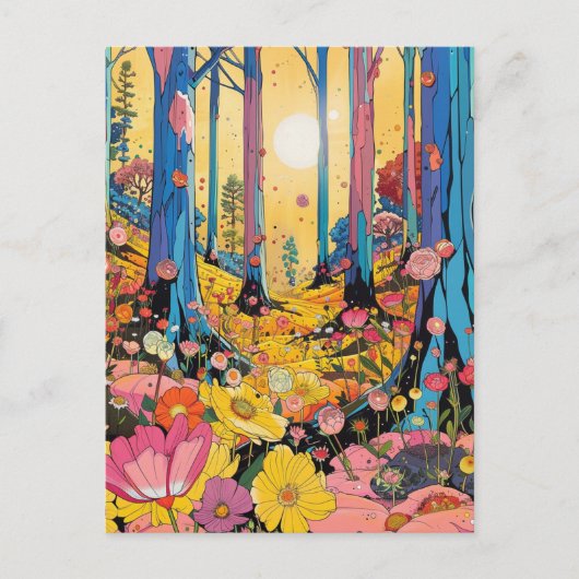 Fantasy Forest Briefkaart (Voorkant)