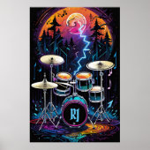 Fantasy Forest Drum Set Poster (Voorkant)
