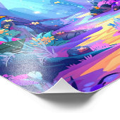 Fantasy Forest Foto Afdruk (Hoek)