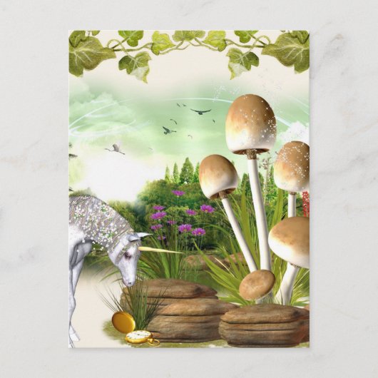 Fantasy Forest Journal Ephemera Feestdagenkaart (Voorkant)