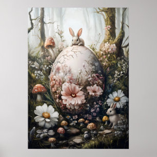 Fantasy Forest Natuur Giant Egg Wall Art Poster
