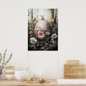 Fantasy Forest Natuur Giant Egg Wall Art Poster (Keuken)