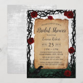 Fantasy Forest Roos & Thorn Vrijgezellenfeest Kaart (Voorkant / Achterkant)