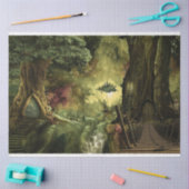 Fantasy Forest Tree House 2 Decoupage Tissue Paper Tissuepapier (Craft)