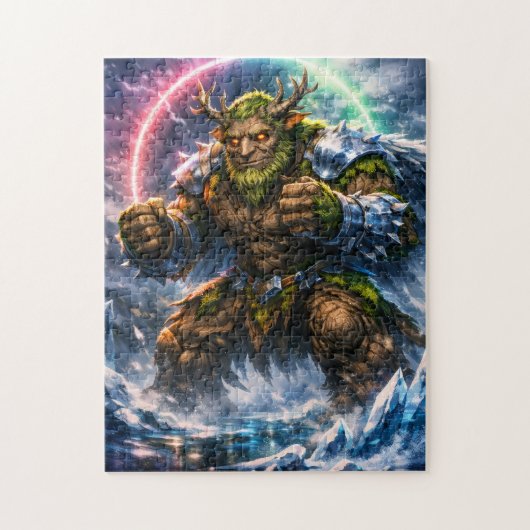 Fantasy Forest Trol Krijger Puzzel (Verticaal)