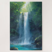 Fantasy Forest Waterfall Jigsaw Puzzle Legpuzzel (Verticaal)