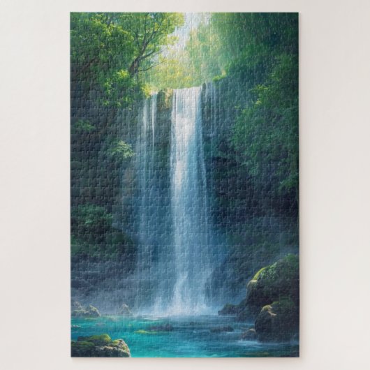 Fantasy Forest Waterval Legpuzzel (Verticaal)