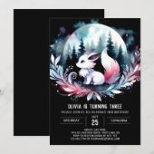 Fantasy Forest Wolf Verjaardag Kaart (Voorkant / Achterkant)