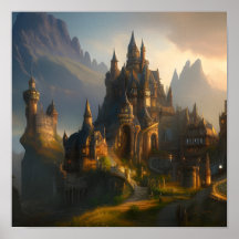 Fantasy Fortress Poster