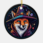 Fantasy Fox - Celestial Wizard Keramisch Ornament (Voorkant)