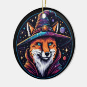 Fantasy Fox - Celestial Wizard Keramisch Ornament (Links)