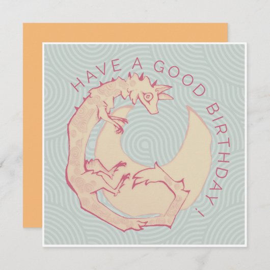 Fantasy fox feestdagenkaart (Voorkant / Achterkant)