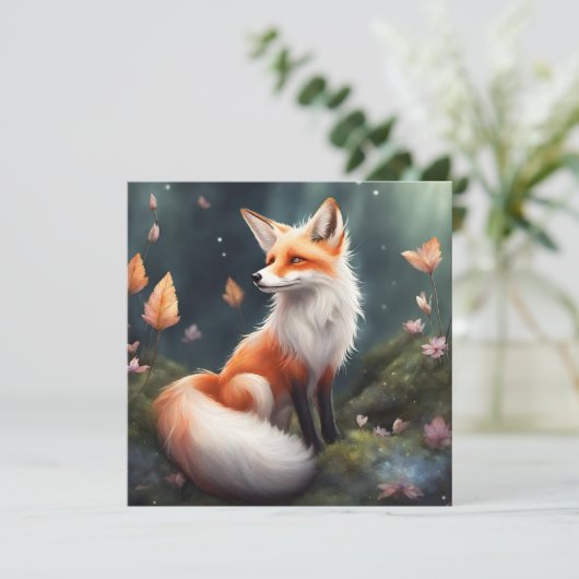 Fantasy Fox Natuur Kunst (Staand voorkant)