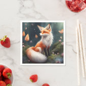 Fantasy Fox Natuur Kunst Servet (Insitu)