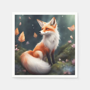 Fantasy Fox Natuur Kunst Servet
