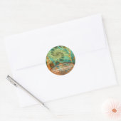 Fantasy Fractal Art Bookplate Sticker omzwenken (Envelop)