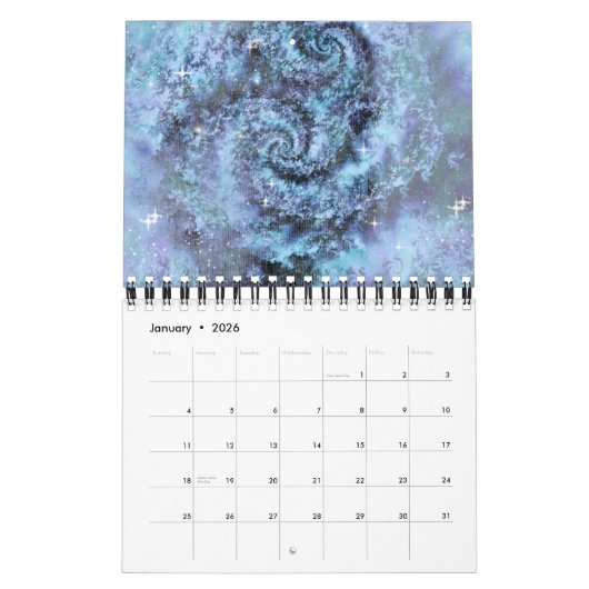 Fantasy Fractal Calendar Kalender (Jan 2026)