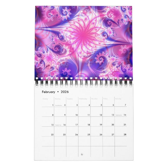 Fantasy Fractal Calendar Kalender (Feb 2026)