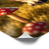 Fantasy Franse Bulldog Puppy Art Perfect Poster (Hoek)