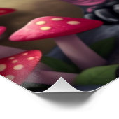 Fantasy Franse Bulldog Puppy Art Perfect Poster (Hoek)