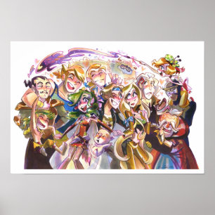 Fantasy Friends reizen Poster