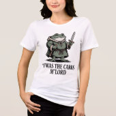 Fantasy Frog design for humor – Blame the Carbs Tri-Blend Shirt (Voorkant)