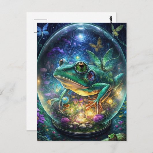 Fantasy Frog Terrainium Briefkaart (Voorkant / Achterkant)