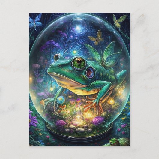 Fantasy Frog Terrainium Briefkaart (Voorkant)
