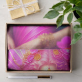 Fantasy Fuchsia Fairy Flower Butterflies Tissuepapier (Geschenk)