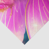 Fantasy Fuchsia Fairy Flower Butterflies Tissuepapier (Detail)