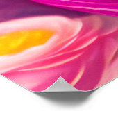 Fantasy Fuchsia Feeënbloemen & Vlinders Poster (Hoek)