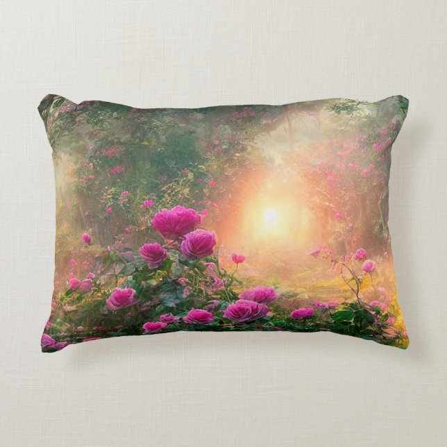 FANTASY Garden Flowers - Pillow Accent Kussen (Voorkant)