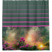 FANTASY Garden, Flowers, Rozen - Shower Curtain Douchegordijn (Voorkant)